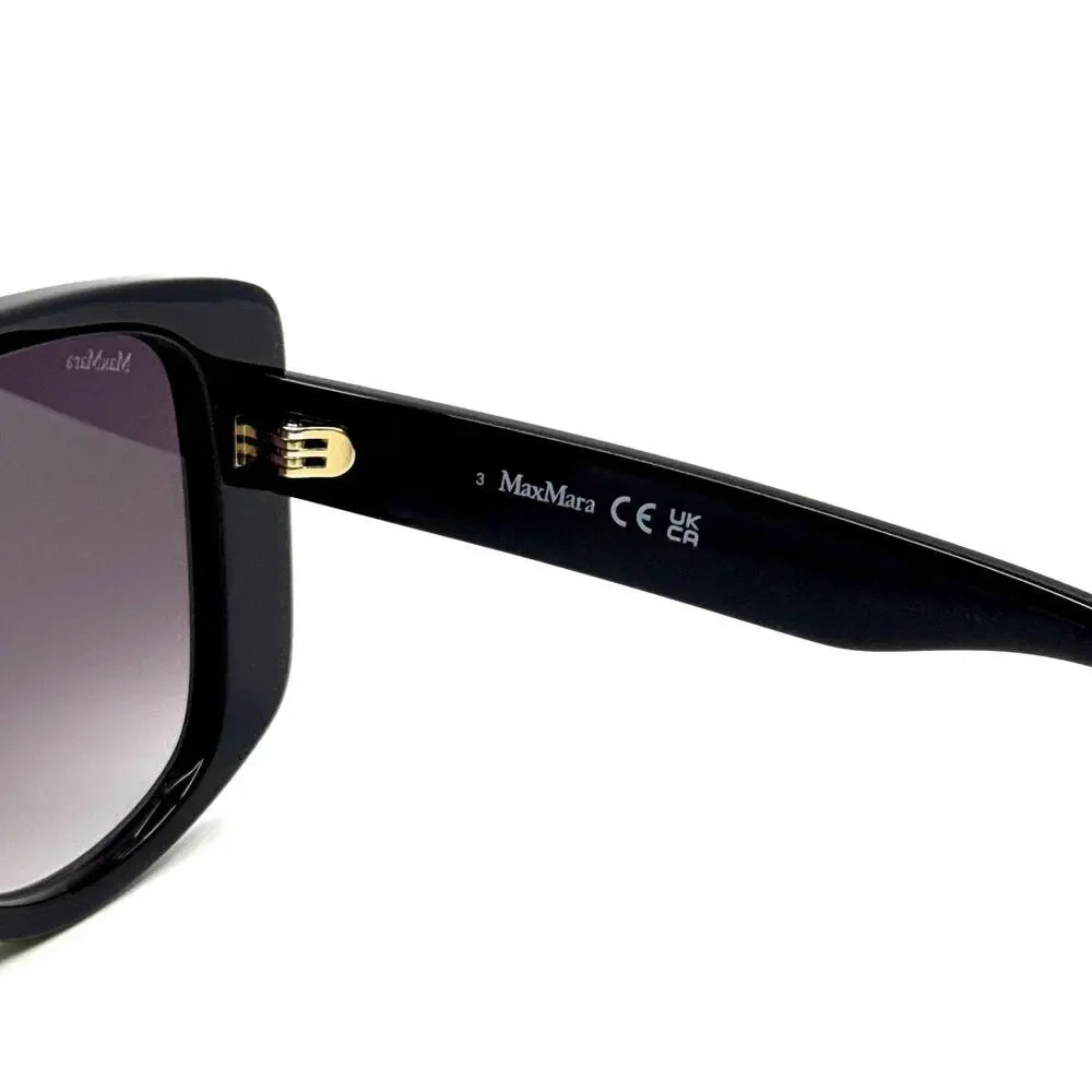 New, MAXMARA Sunglasses Spark1 MM0075 01B Authentic